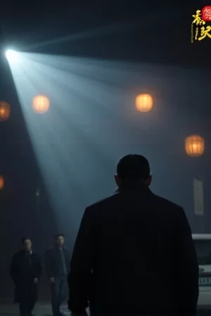 十部熬夜必看电视剧主视觉海报，深紫夜色中竖排的剧集封面墙